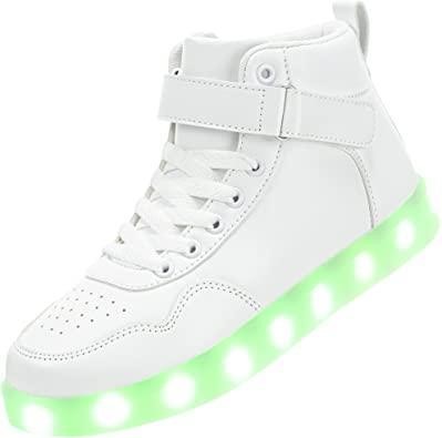 APTESOL Kids LED Light Up High Top Shoes