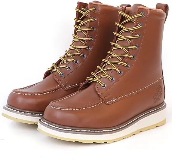 Handmen Golden Retriever Work Boots for Men 8” Soft Toe