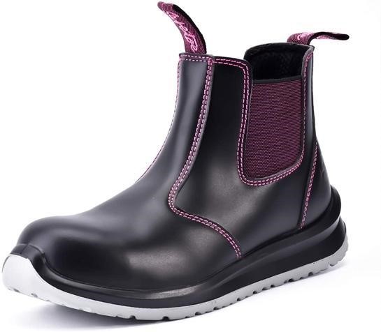 Safetoe Women’s Work Boots Steel Toe Chelsea Safety Boots