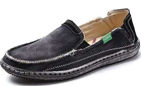 VILOCY Men’s Slip-On Canvas Boat Shoes
